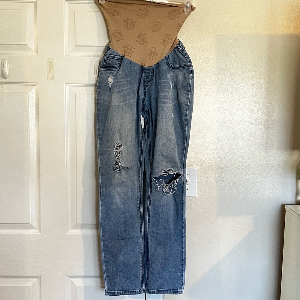 Full panel maternity jeans